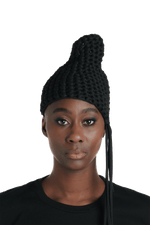 Badora (Badu x Flora) Beanie - Pubic Black