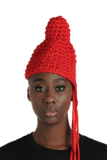 Badora (Badu x Flora) Beanie - Whore Red
