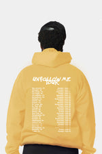 Unfollow Me Tour Hoodie - Yellow