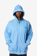 Don't Change Squirrel Zip-Up Hoodie - Blue