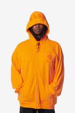 Don't Change Squirrel Zip-Up Hoodie - Orange