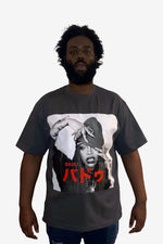 Badu Kanji Photo Tee - Dark Grey