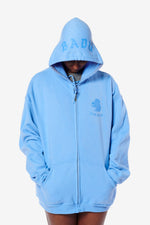 It's Okay Squirrel Zip-Up Hoodie - Blue