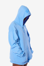 It's Okay Squirrel Zip-Up Hoodie - Blue