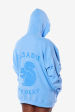 It's Okay Squirrel Zip-Up Hoodie - Blue