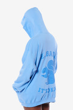 It's Okay Squirrel Zip-Up Hoodie - Blue