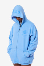 It's Okay Squirrel Zip-Up Hoodie - Blue