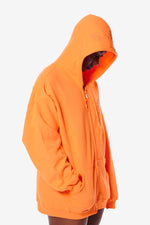 It's Okay Squirrel Zip Up Hoodie - Orange