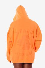 It's Okay Squirrel Zip Up Hoodie - Orange