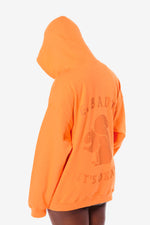 It's Okay Squirrel Zip Up Hoodie - Orange