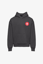 Badu Kanji Photo Hoodie - Dark Grey