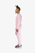Badu World Market Sweat Suit Set - Pink