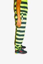 Striped Scarab Joggers - Neon Guts